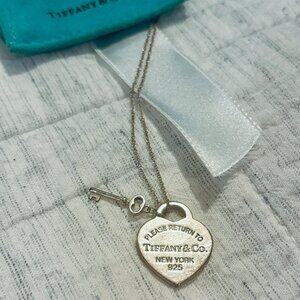 Authentic TIFFANY CO. Return To Necklace Sv925 Silver